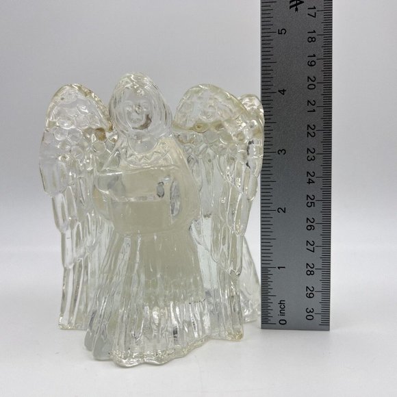 Vintage Daytons Heavy Glass Ring Of Angels Votive Candle Holder 4” Original Box - Picture 10 of 10